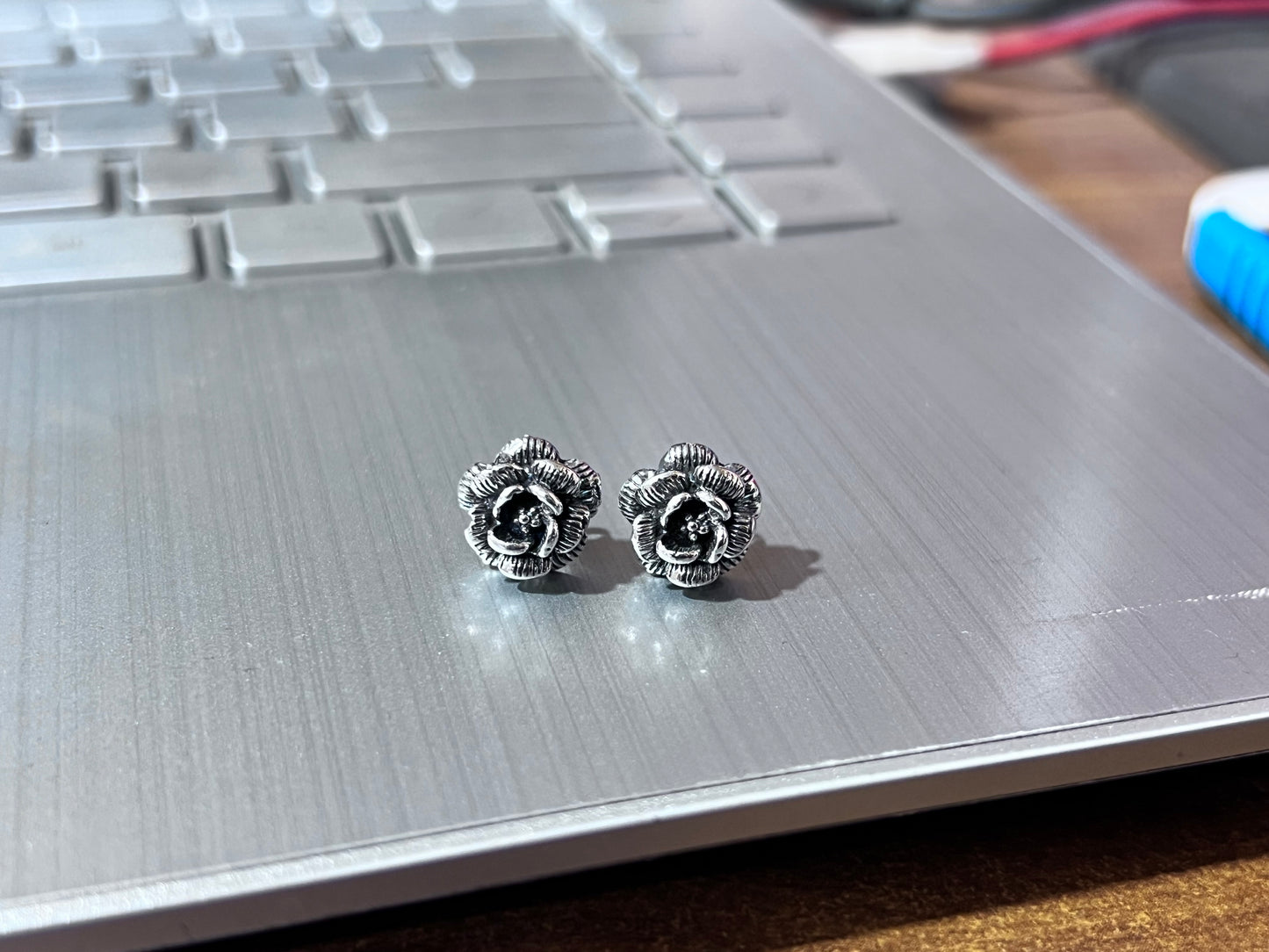 Sterling Silver Flower Studs
