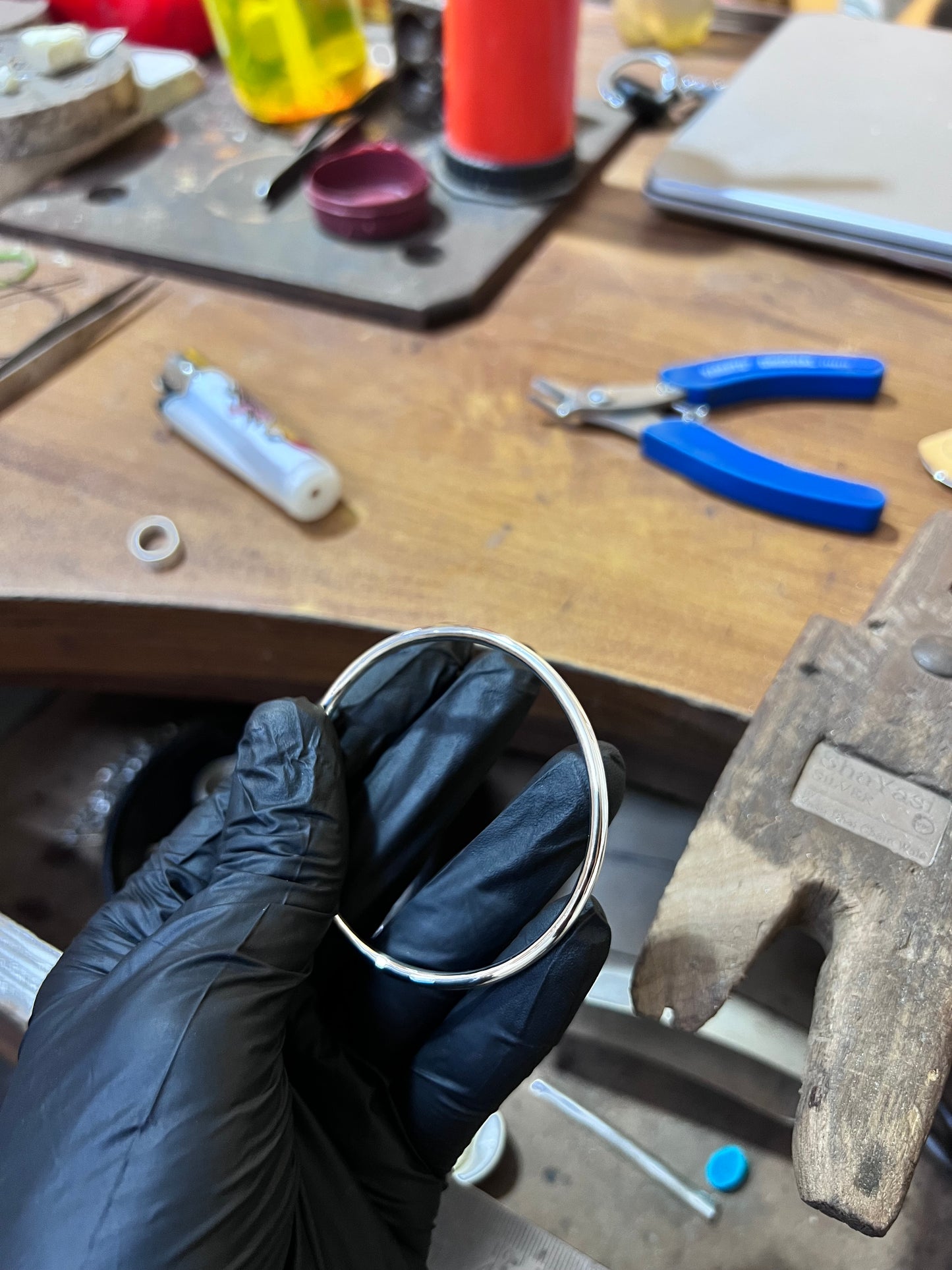 925 Sterling Silver Bangle 3 mm