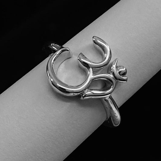 925 Sterling Silver Aum Ring